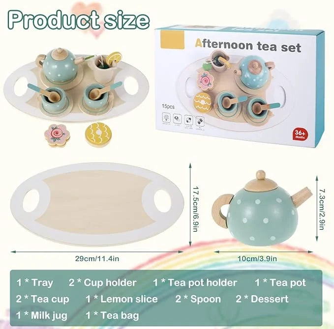 Kids afternoon tea party play set detail view