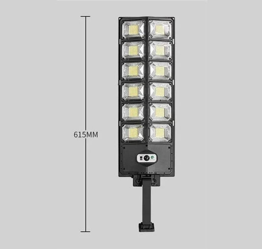 Solar motion sensor outdoor light front view
